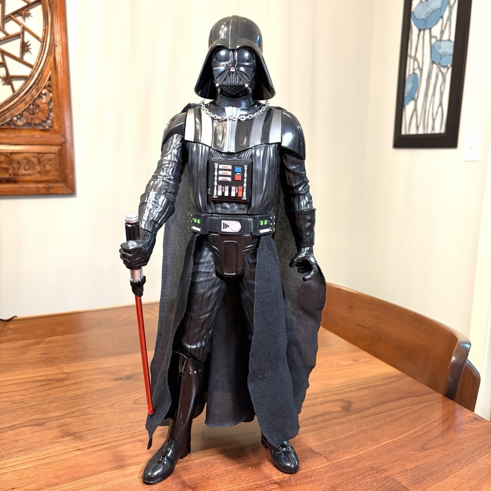 Star Wars Darth Vader 20" Deluxe Big Fig Talking Light Up Saber Jakks 2016